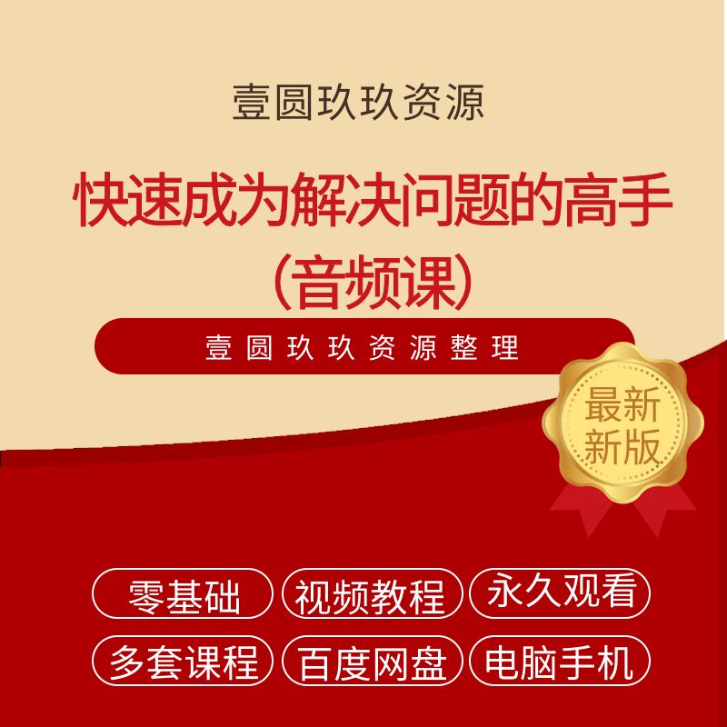 快速成为解决问题的高手 （音频课）