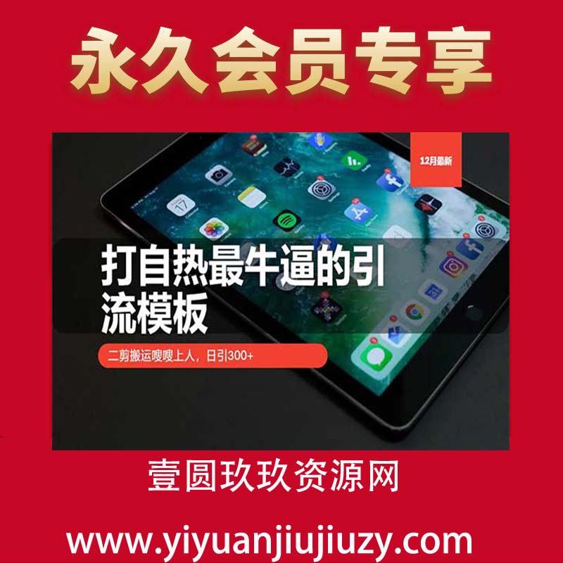 打自热最牛逼的引流模板，二剪搬运嗖嗖上人，日引300+