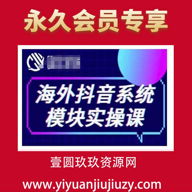 海外抖音Tiktok系统模块实操课，TK短视频带货，TK直播带货，TK小店端实操等
