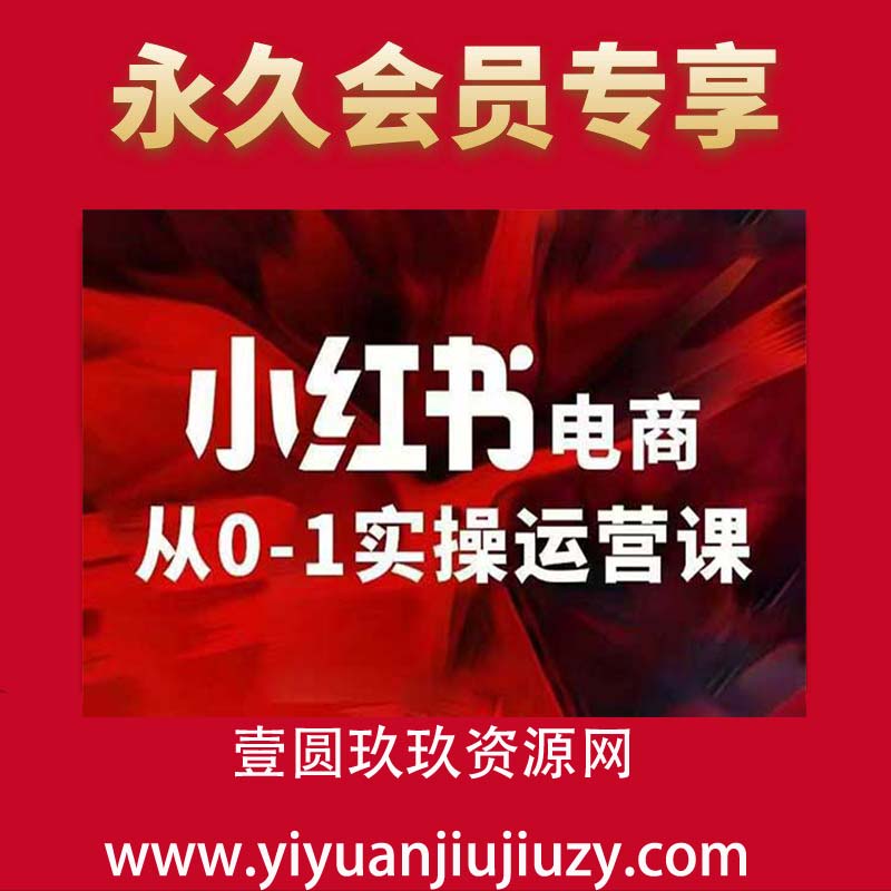 小红书电商运营，97节小红书vip内部课，带你实现小红书赚钱