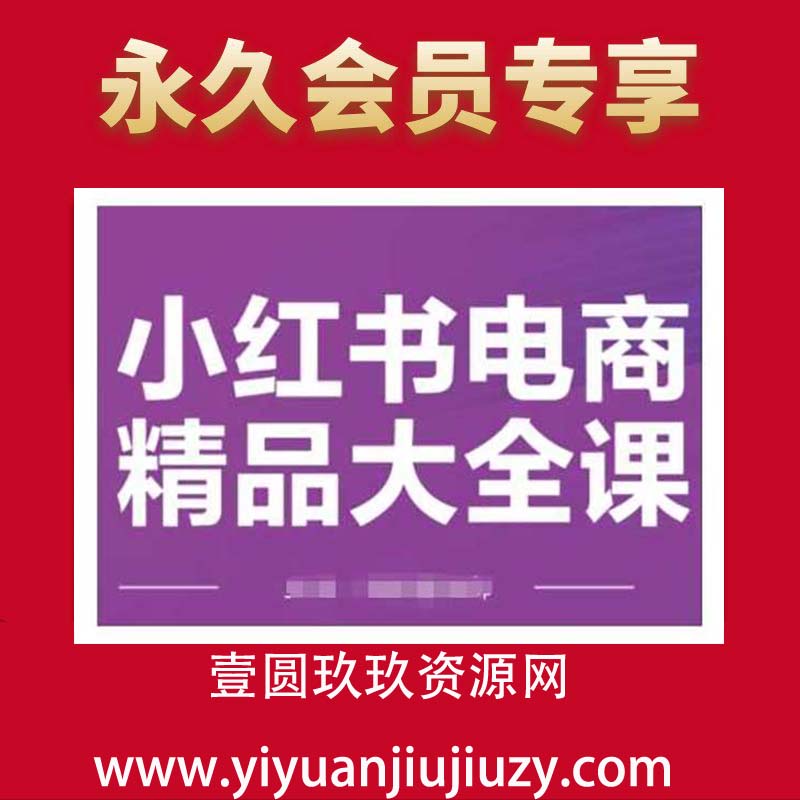 小红书电商精品大全课，快速掌握小红书运营技巧，实现精准引流与爆单目标，轻松玩转小红书电商