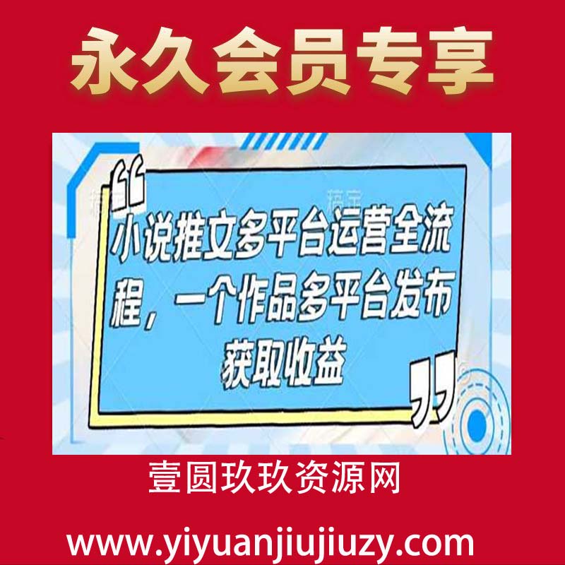 小说推文多平台运营全流程，一个作品多平台发布获取收益