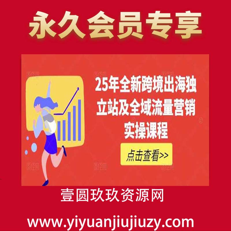 25年全新跨境出海独立站及全域流量营销实操课程，跨境电商独立站TIKTOK全域营销普货特货玩法大全