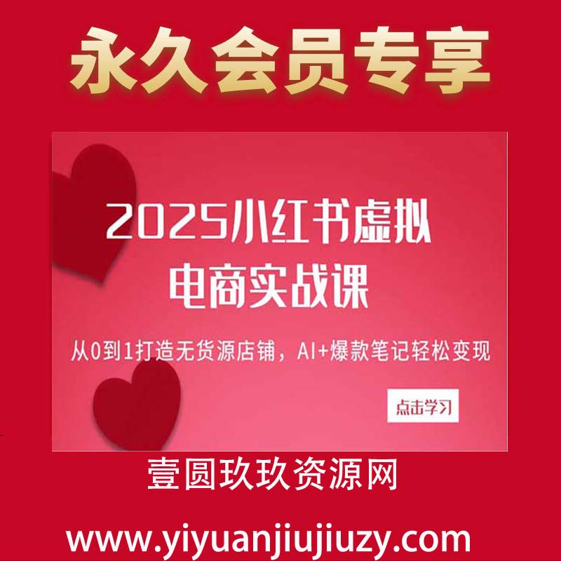 2025小红书虚拟电商实战课