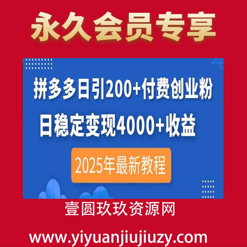 拼多多付费创业粉