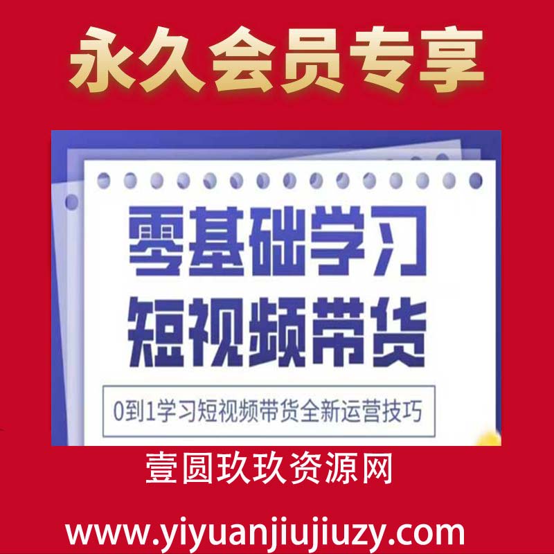 抖音全新短视频带货运营技巧，2025年新课，0到1学习短视频带货全新运营技巧