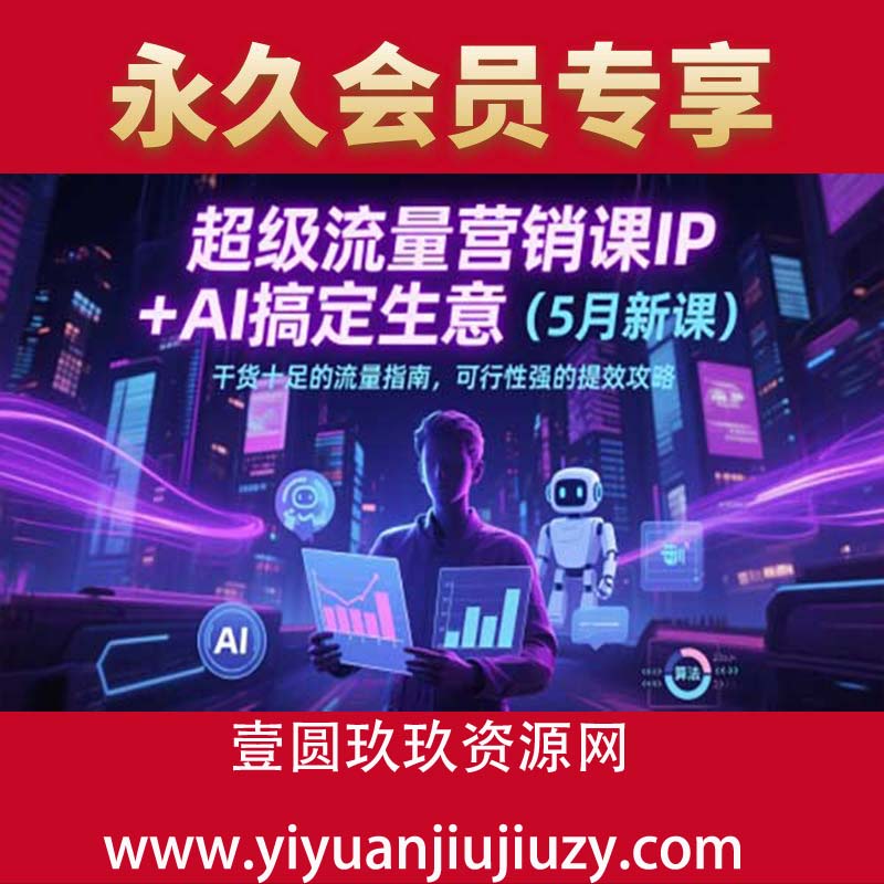 超级流量营销课IP+AI搞定生意(5月新课)干货十足的流量指南，可行性强的提效攻略