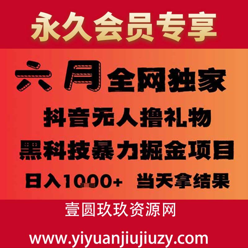 25年6月份独家无人直播暴力掘金，长期稳定日入1000+