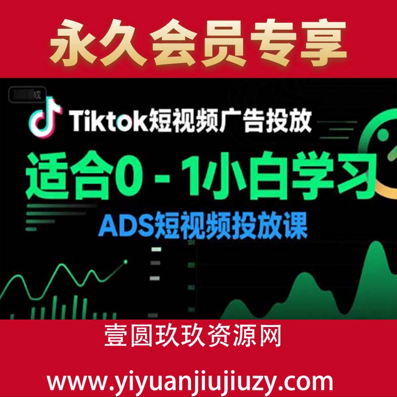 Tiktok短视频广告投放，适合0-1小白学习ADS短视频投放课