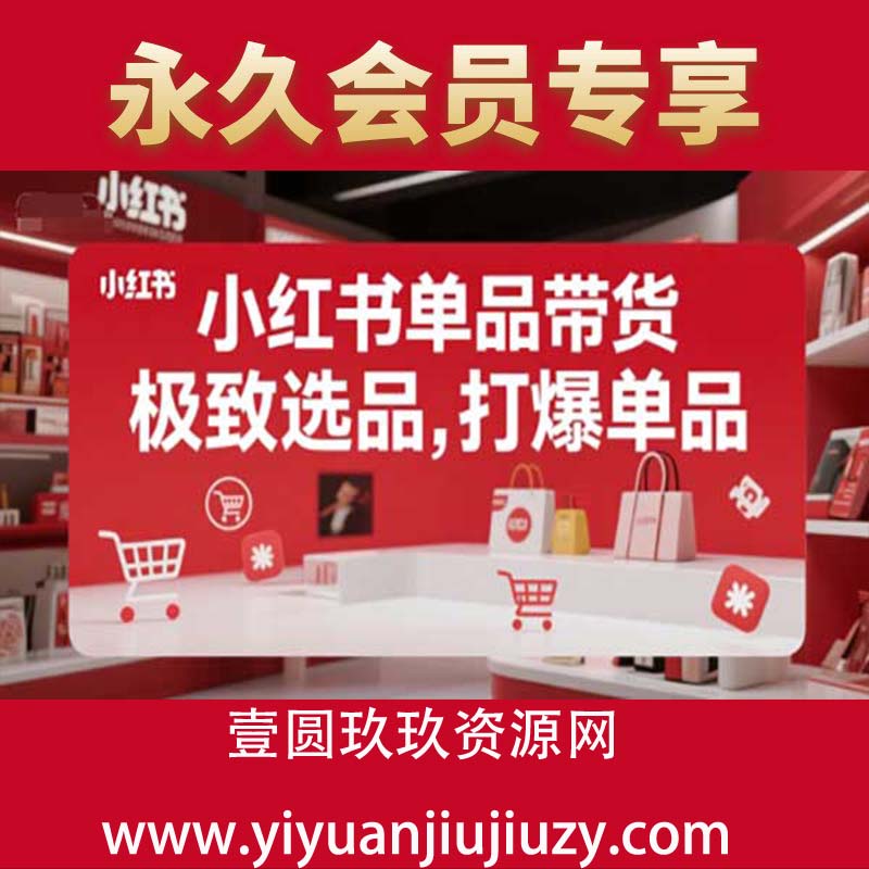 小红书单品带货，极致选品，打爆单品