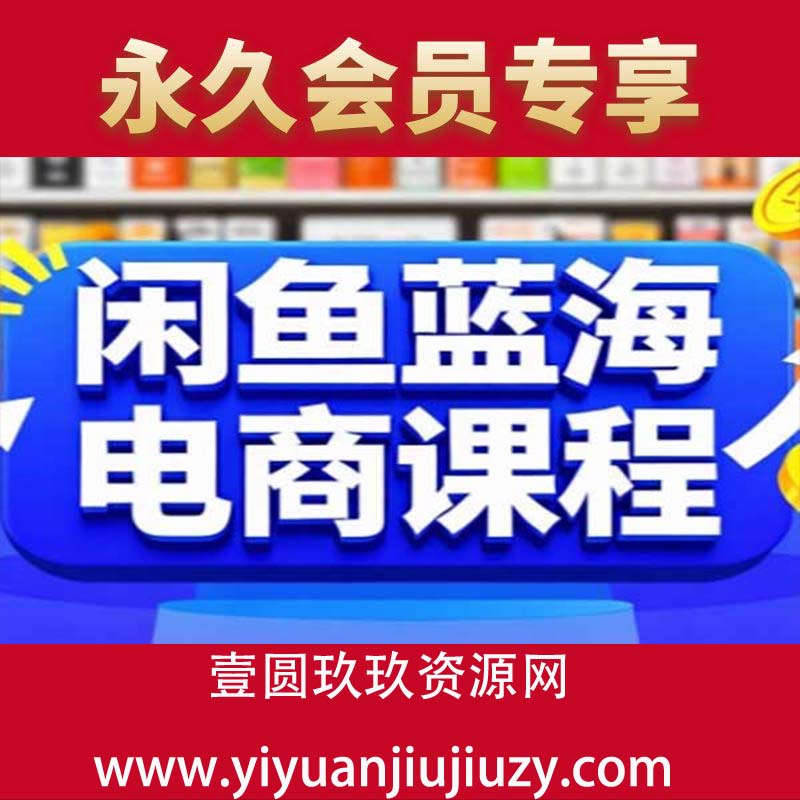 闲鱼蓝海电商课程，手把手助你快速上手，轻松实现闲鱼稳定盈利