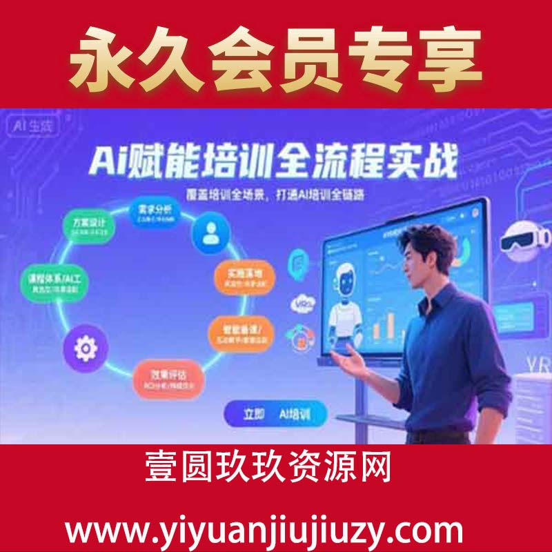 AI赋能培训全流程实站，覆盖培训全场景，打通 Al培训全链路