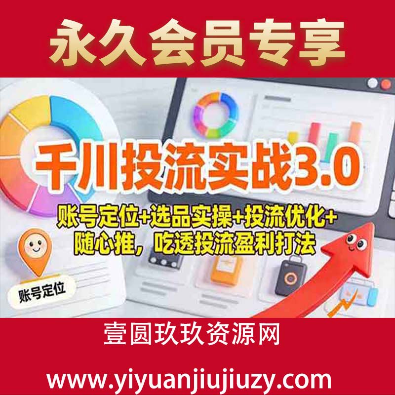 开户搭建、精准定向、ROI优化，零基础教学，单客成本降低50%+